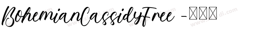 BohemianCassidyFree 字体转换